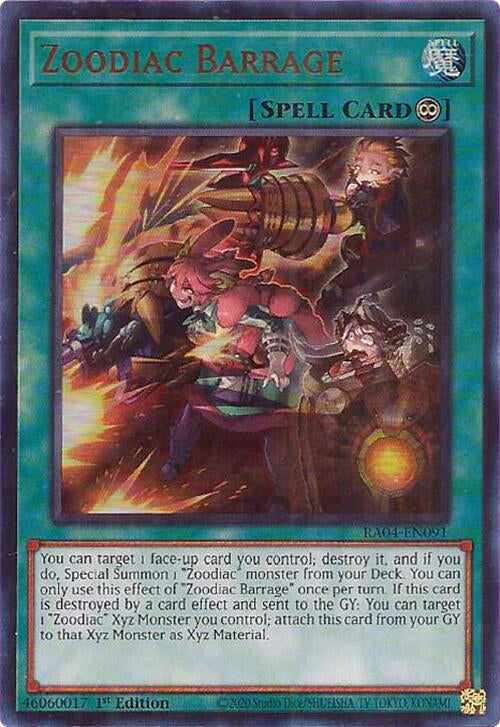 Zoodiac Barrage [RA04-EN091] Ultra Rare | Cracking-Singles