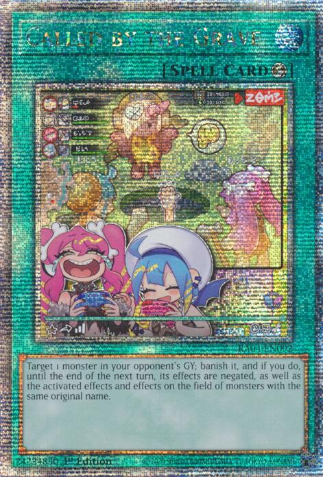 Called by the Grave (New Art) [RA04-EN092] Quarter Century Secret Rare | Cracking-Singles