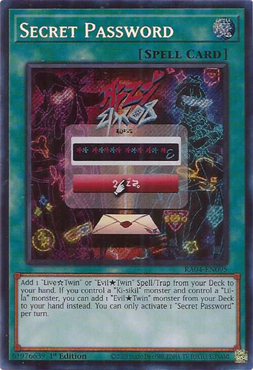 Secret Password [RA04-EN095] Secret Rare | Cracking-Singles
