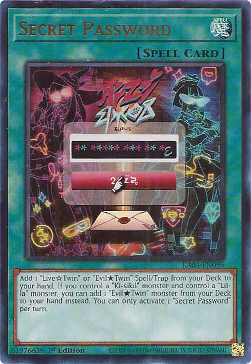 Secret Password [RA04-EN095] Ultra Rare | Cracking-Singles