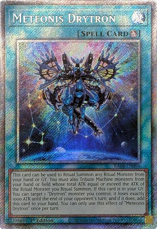 Meteonis Drytron [RA04-EN096] Platinum Secret Rare | Cracking-Singles