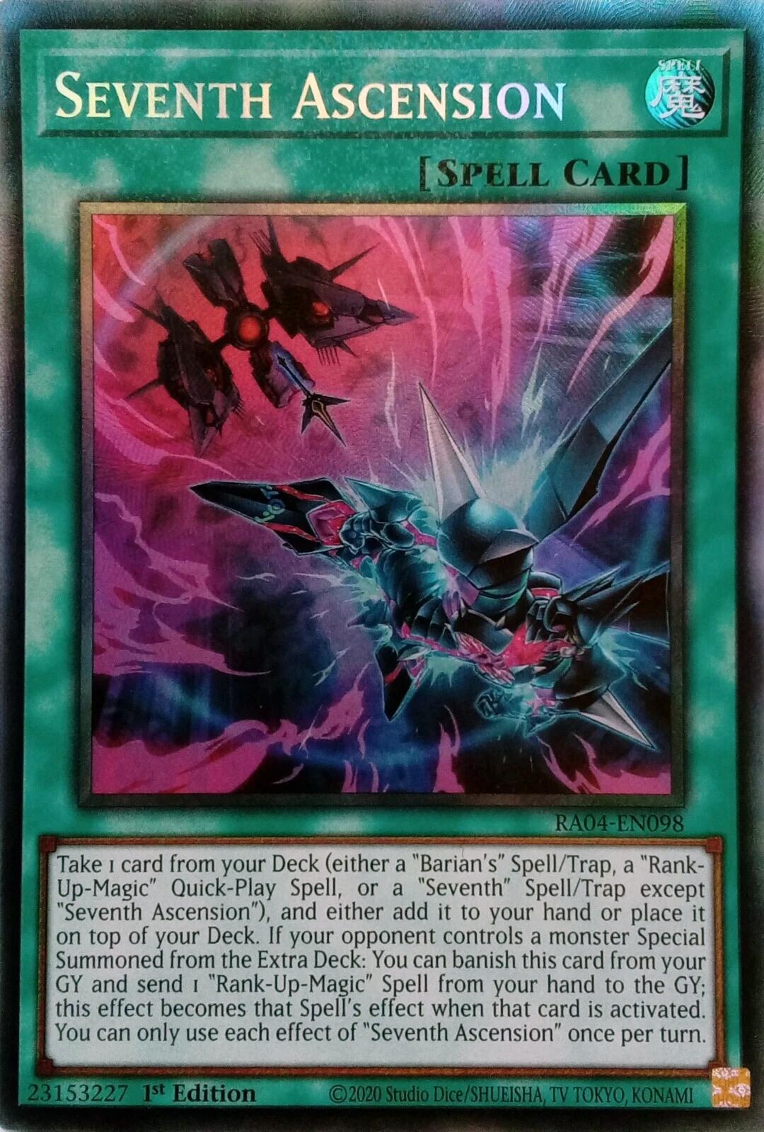 Seventh Ascension [RA04-EN098] Prismatic Collector's Rare | Cracking-Singles