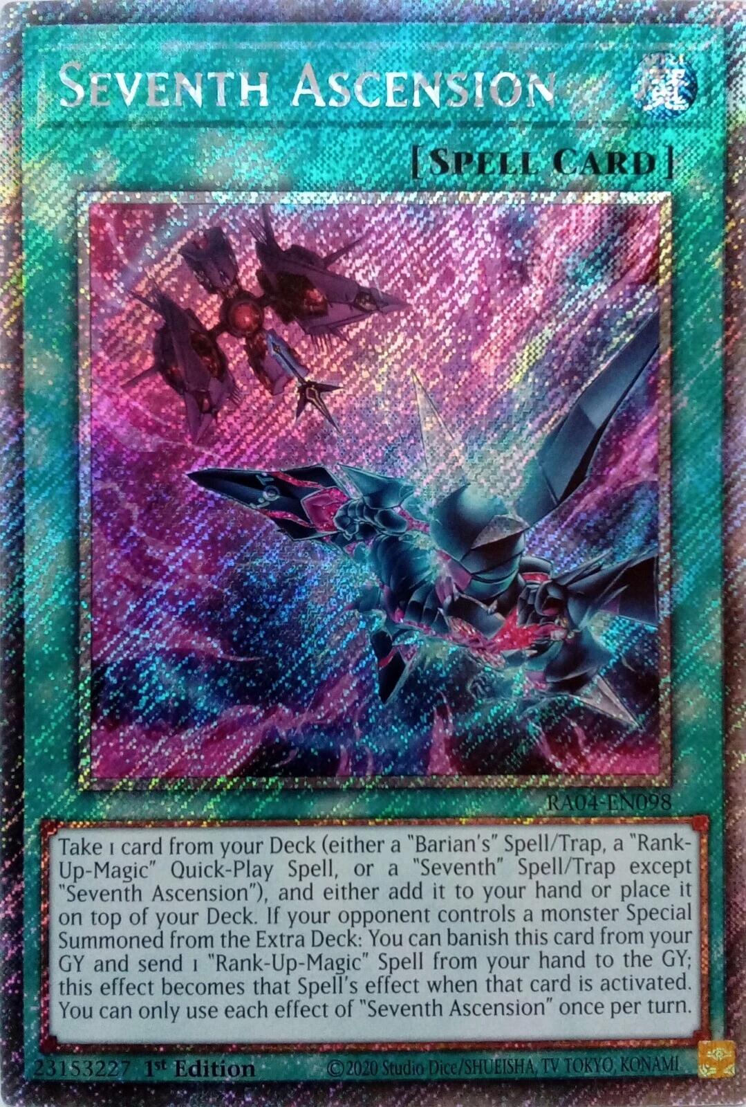 Seventh Ascension [RA04-EN098] Platinum Secret Rare | Cracking-Singles