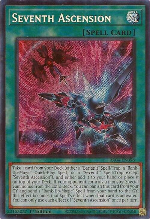 Seventh Ascension [RA04-EN098] Secret Rare | Cracking-Singles
