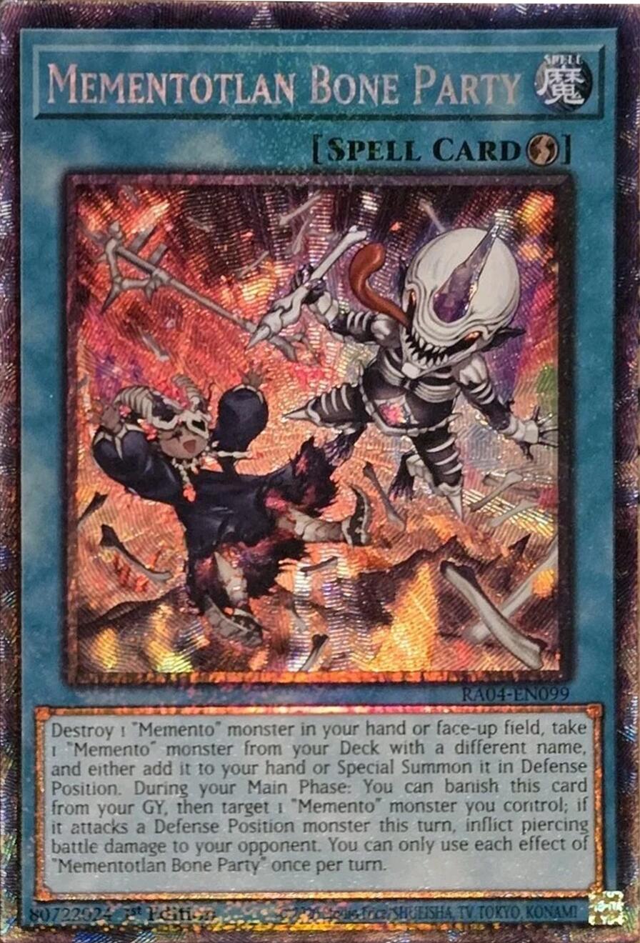 Mementotlan Bone Party [RA04-EN099] Prismatic Collector's Rare | Cracking-Singles