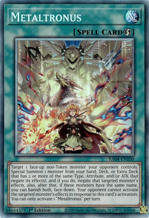 Metaltronus [RA04-EN100] Prismatic Collector's Rare | Cracking-Singles