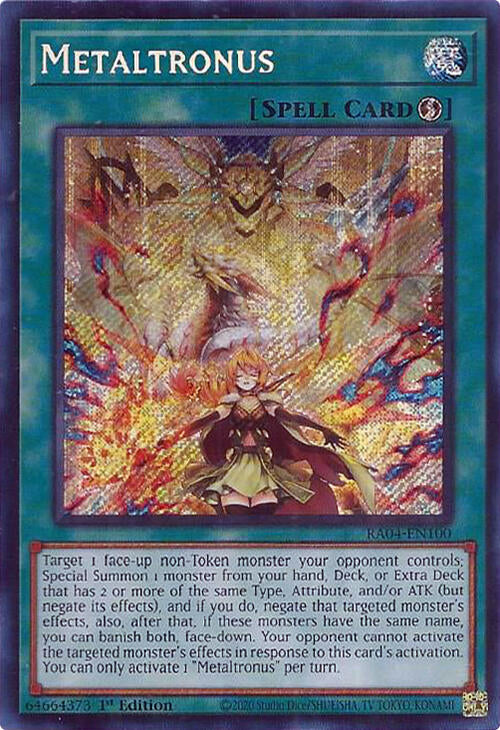 Metaltronus [RA04-EN100] Secret Rare | Cracking-Singles