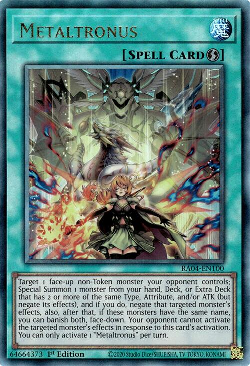 Metaltronus [RA04-EN100] Prismatic Ultimate Rare | Cracking-Singles