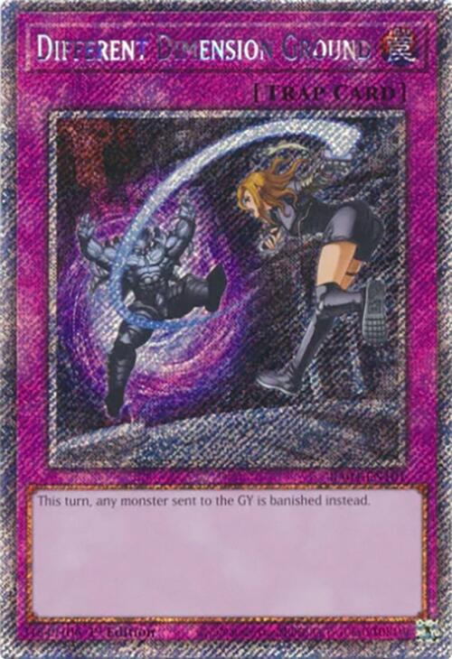 Different Dimension Ground [RA04-EN101] Platinum Secret Rare | Cracking-Singles