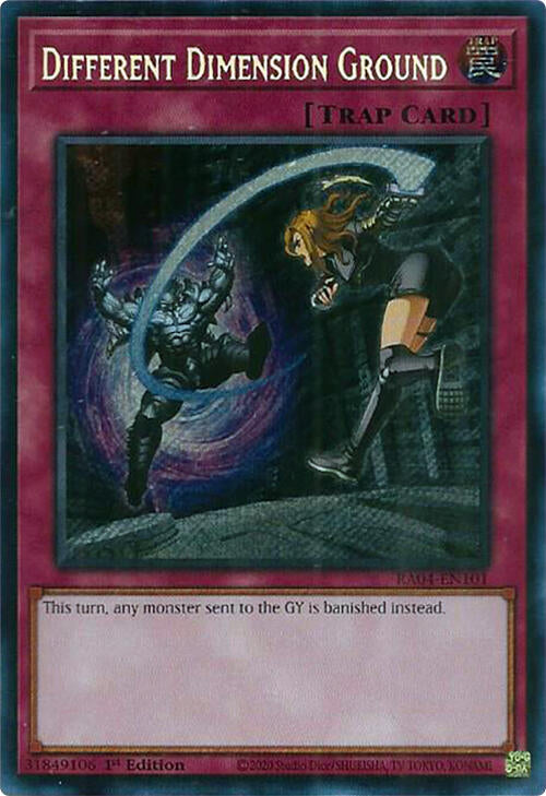 Different Dimension Ground [RA04-EN101] Secret Rare | Cracking-Singles