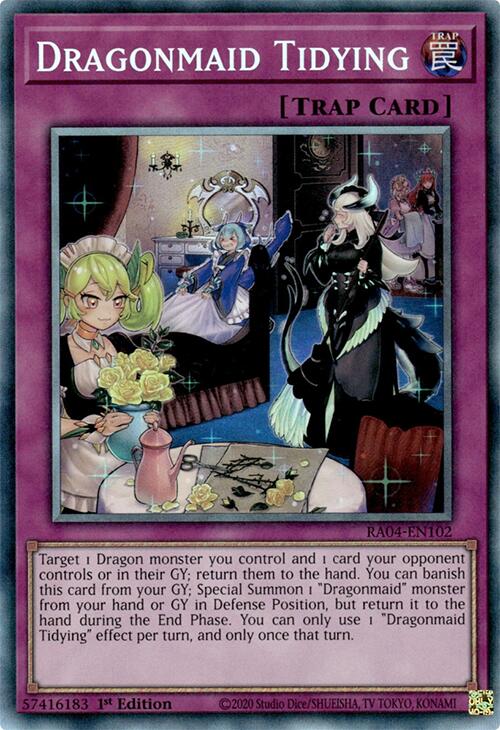 Dragonmaid Tidying [RA04-EN102] Prismatic Collector's Rare | Cracking-Singles