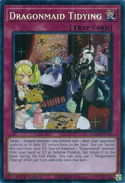 Dragonmaid Tidying [RA04-EN102] Secret Rare | Cracking-Singles