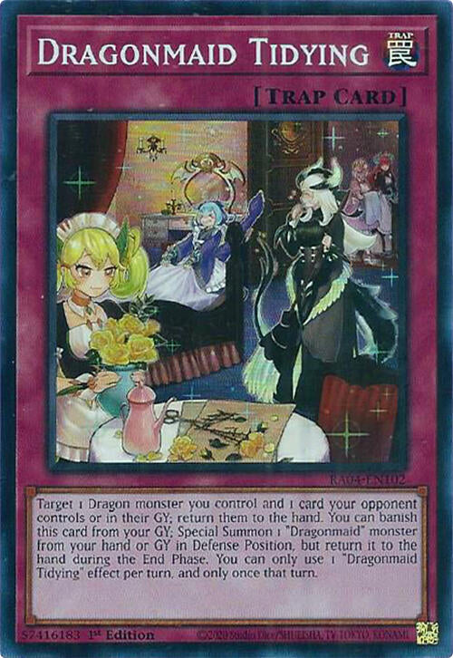 Dragonmaid Tidying [RA04-EN102] Super Rare | Cracking-Singles