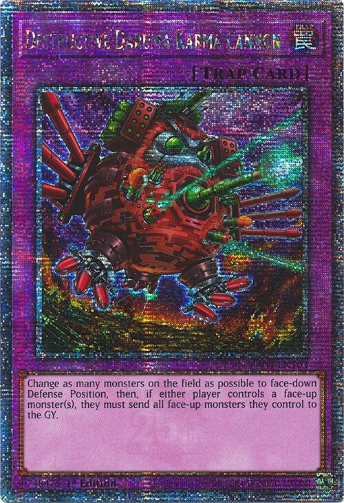 Destructive Daruma Karma Cannon [RA04-EN103] Quarter Century Secret Rare | Cracking-Singles