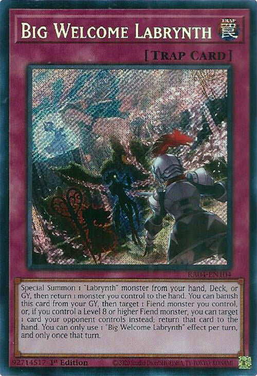 Big Welcome Labrynth [RA04-EN104] Secret Rare | Cracking-Singles