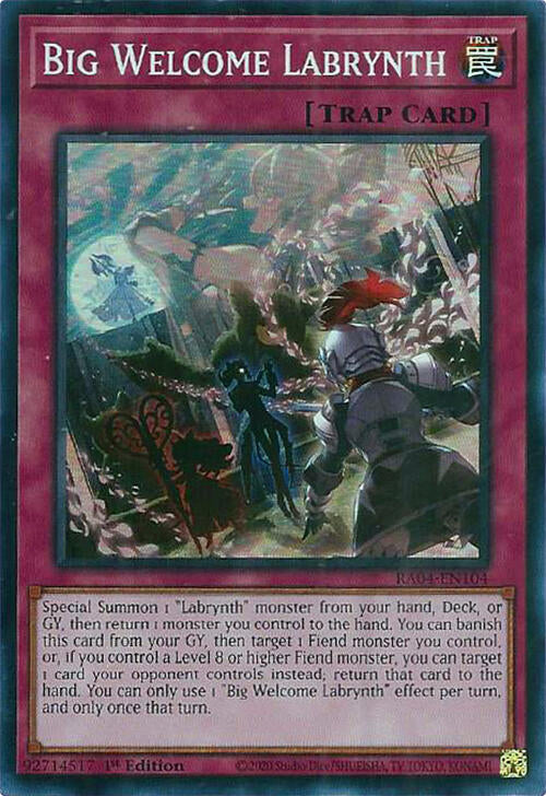 Big Welcome Labrynth [RA04-EN104] Super Rare | Cracking-Singles