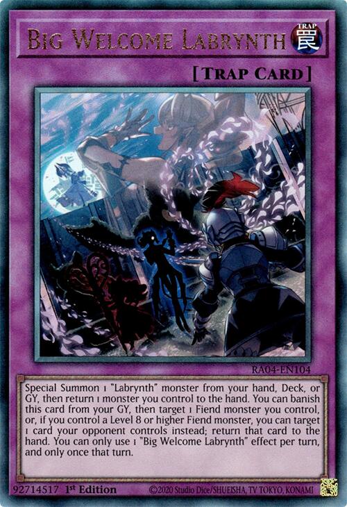 Big Welcome Labrynth [RA04-EN104] Prismatic Ultimate Rare | Cracking-Singles