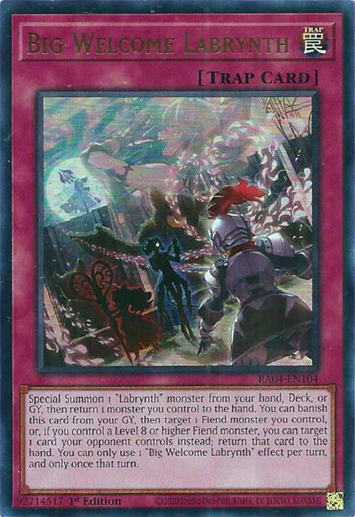 Big Welcome Labrynth [RA04-EN104] Ultra Rare | Cracking-Singles