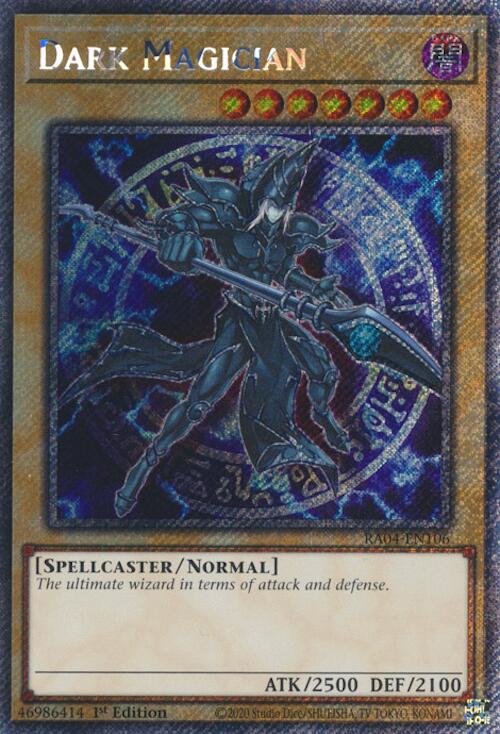 Dark Magician (7th Art) [RA04-EN106] Platinum Secret Rare | Cracking-Singles