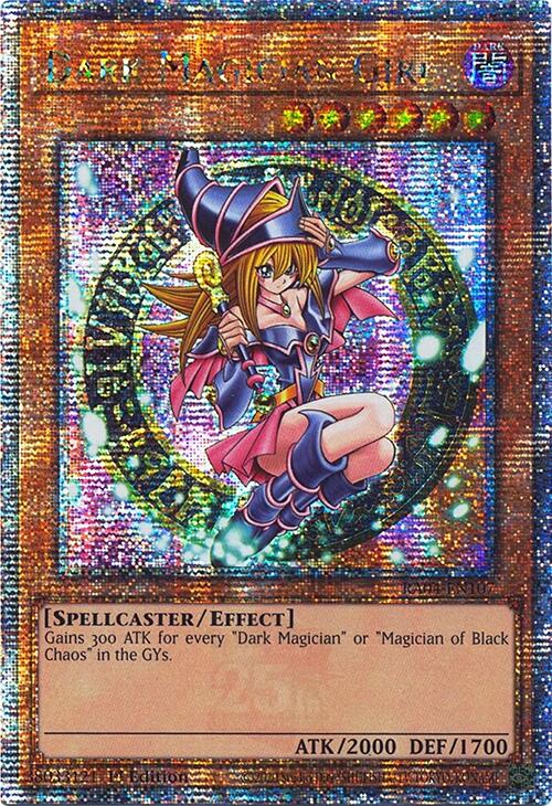 Dark Magician Girl (3rd Art) [RA04-EN107] Quarter Century Secret Rare | Cracking-Singles