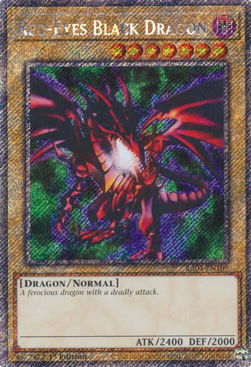 Red-Eyes Black Dragon (4th Art) [RA04-EN109] Platinum Secret Rare | Cracking-Singles