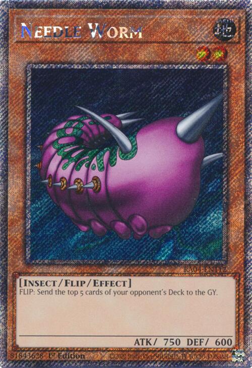 Needle Worm [RA04-EN112] Platinum Secret Rare | Cracking-Singles