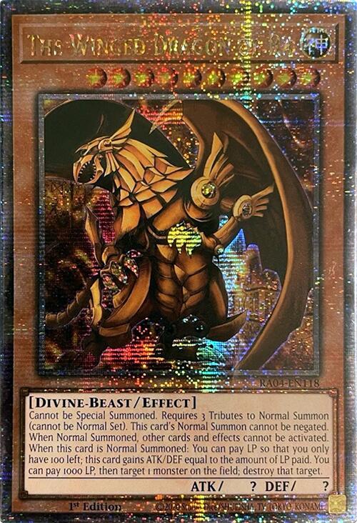 The Winged Dragon of Ra [RA04-EN118] Quarter Century Secret Rare | Cracking-Singles