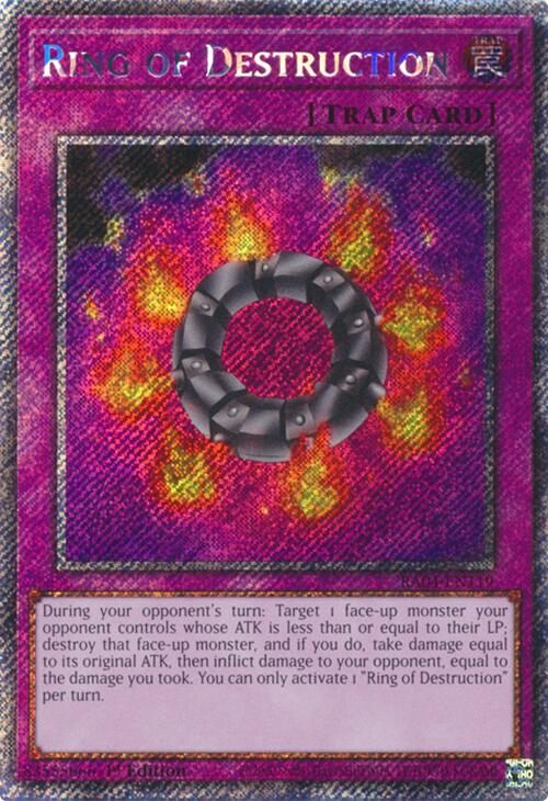 Ring of Destruction [RA04-EN119] Platinum Secret Rare | Cracking-Singles