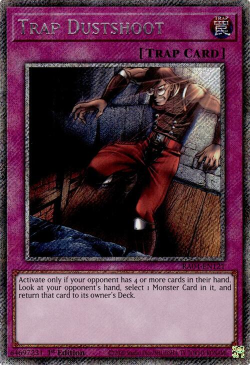 Trap Dustshoot [RA04-EN121] Platinum Secret Rare | Cracking-Singles