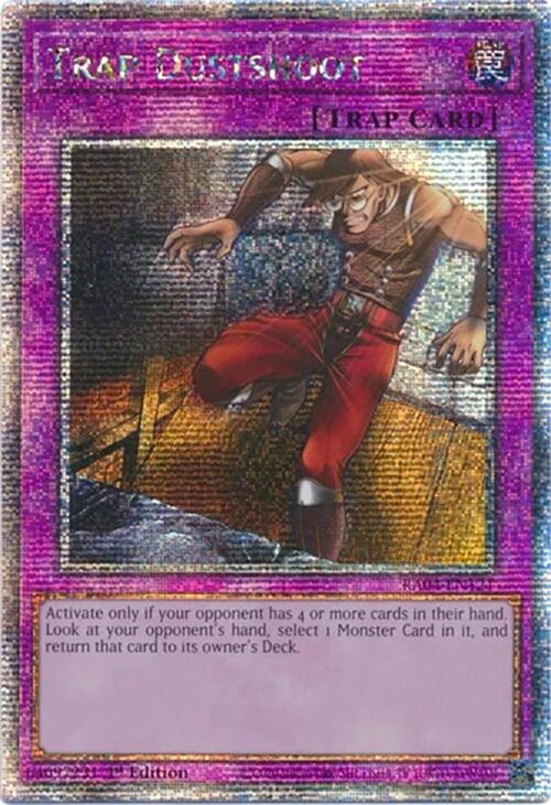Trap Dustshoot [RA04-EN121] Quarter Century Secret Rare | Cracking-Singles