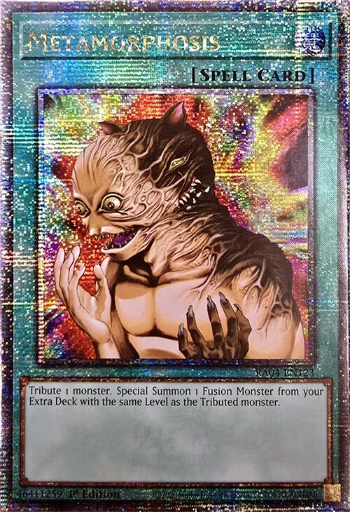 Metamorphosis [RA04-EN123] Quarter Century Secret Rare | Cracking-Singles