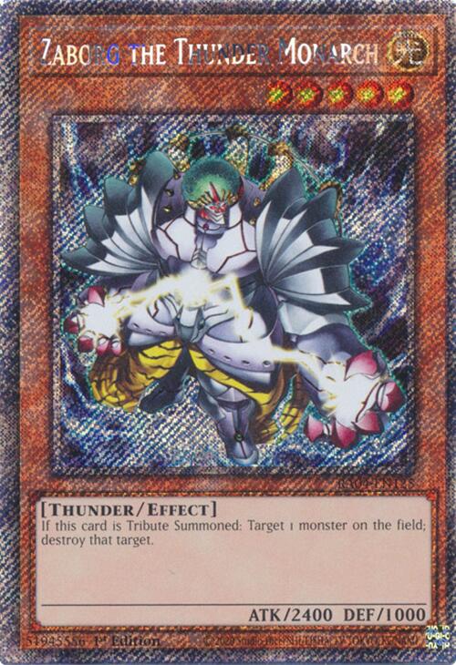 Zaborg the Thunder Monarch [RA04-EN125] Platinum Secret Rare | Cracking-Singles