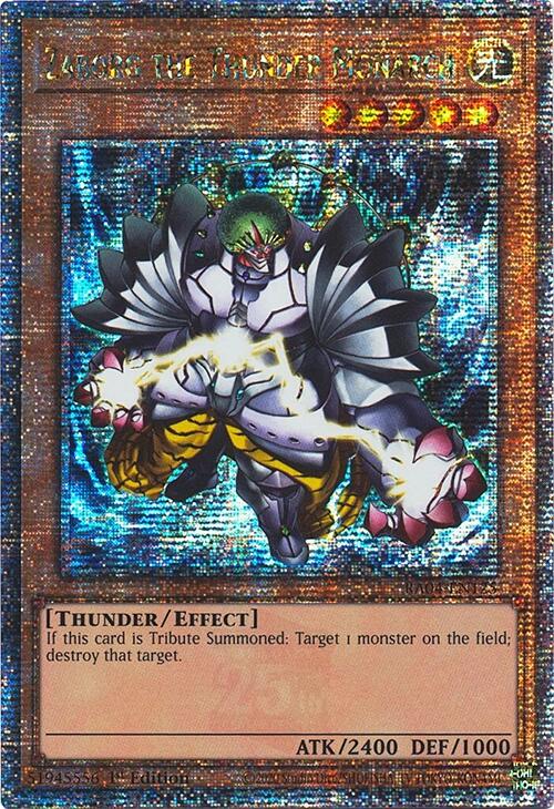 Zaborg the Thunder Monarch [RA04-EN125] Quarter Century Secret Rare | Cracking-Singles