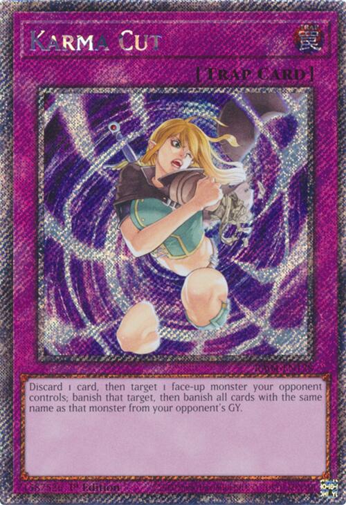 Karma Cut [RA04-EN128] Platinum Secret Rare | Cracking-Singles