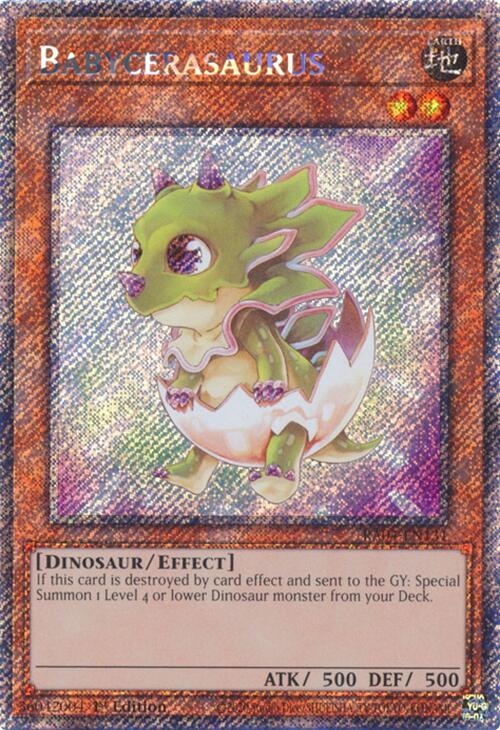 Babycerasaurus [RA04-EN131] Platinum Secret Rare | Cracking-Singles