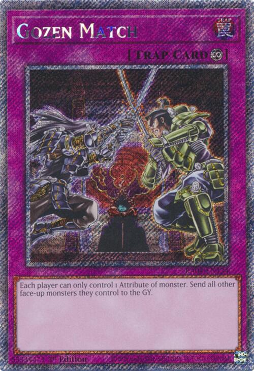 Gozen Match [RA04-EN134] Platinum Secret Rare | Cracking-Singles