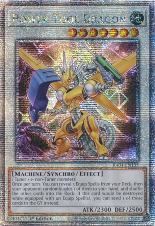 Power Tool Dragon [RA04-EN135] Quarter Century Secret Rare | Cracking-Singles