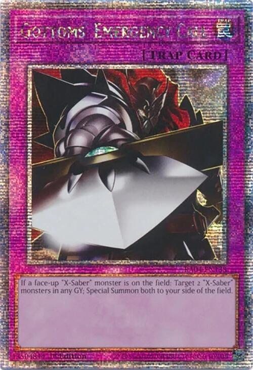 Gottoms' Emergency Call [RA04-EN138] Quarter Century Secret Rare | Cracking-Singles