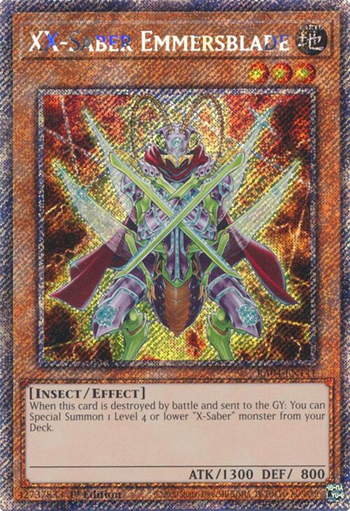 XX-Saber Emmersblade [RA04-EN141] Platinum Secret Rare | Cracking-Singles