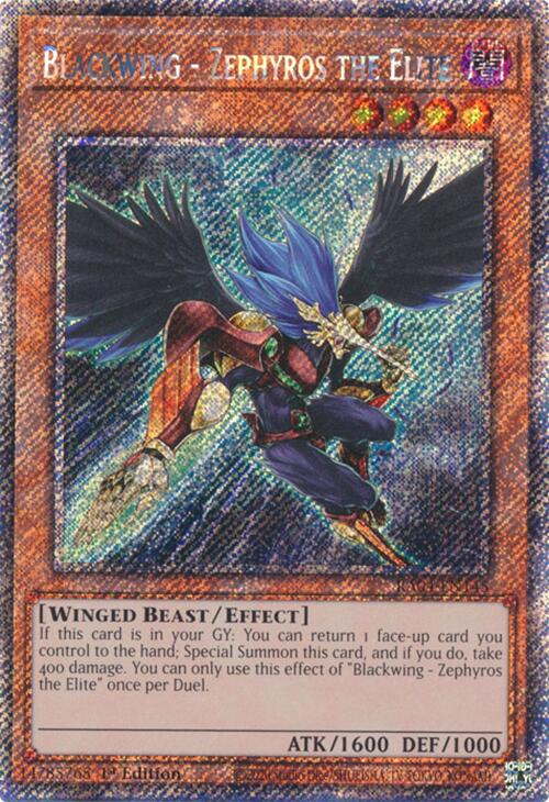 Blackwing - Zephyros the Elite [RA04-EN145] Platinum Secret Rare | Cracking-Singles