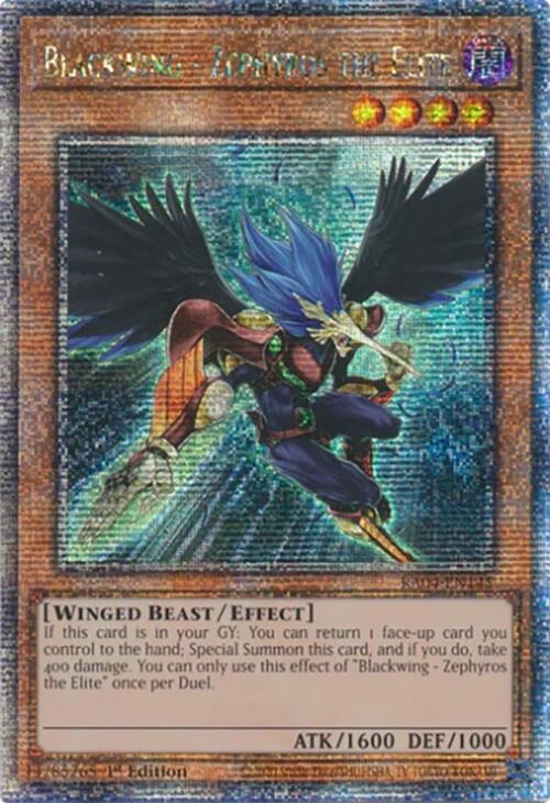 Blackwing - Zephyros the Elite [RA04-EN145] Quarter Century Secret Rare | Cracking-Singles