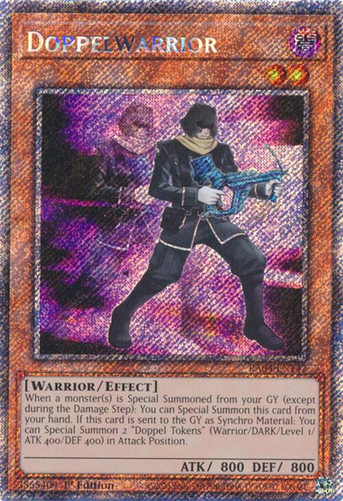 Doppelwarrior [RA04-EN147] Platinum Secret Rare | Cracking-Singles