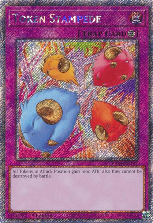 Token Stampede [RA04-EN149] Platinum Secret Rare | Cracking-Singles