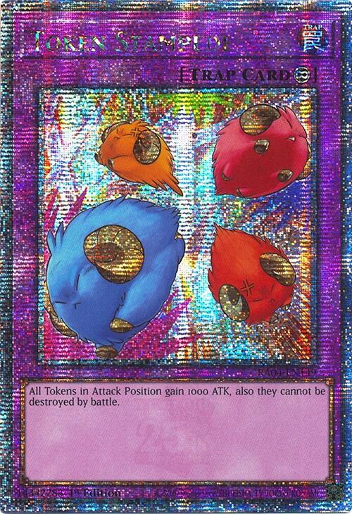 Token Stampede [RA04-EN149] Quarter Century Secret Rare | Cracking-Singles