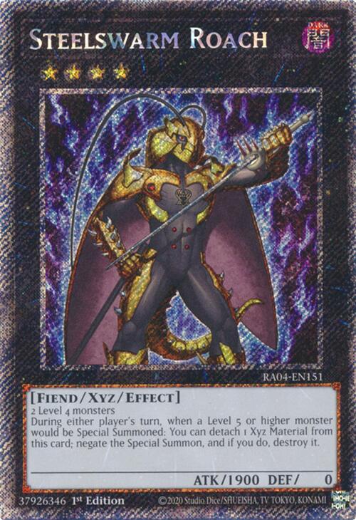 Steelswarm Roach [RA04-EN151] Platinum Secret Rare | Cracking-Singles