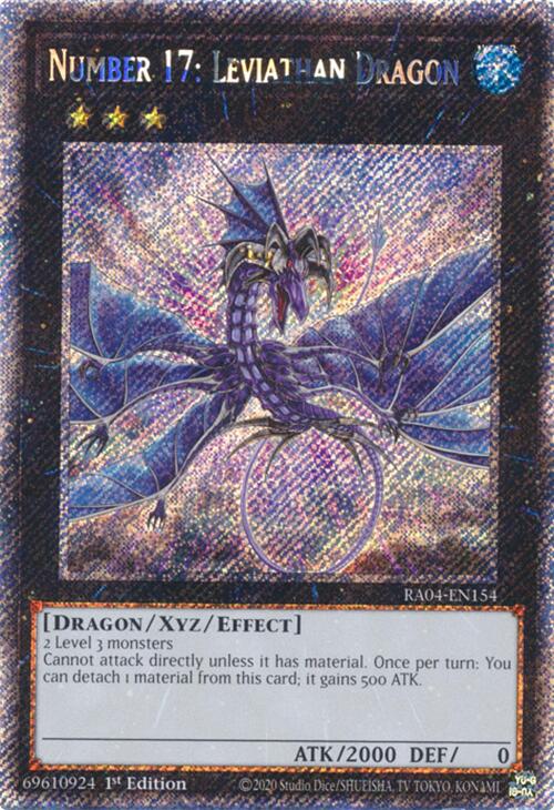 Number 17: Leviathan Dragon [RA04-EN154] Platinum Secret Rare | Cracking-Singles