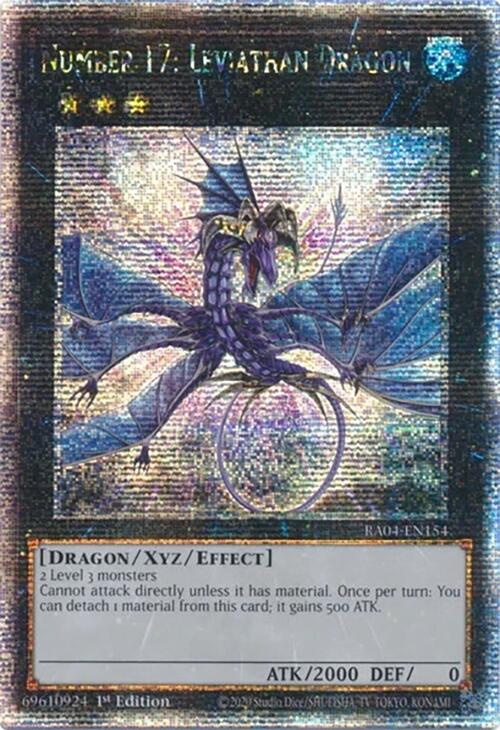 Number 17: Leviathan Dragon [RA04-EN154] Quarter Century Secret Rare | Cracking-Singles