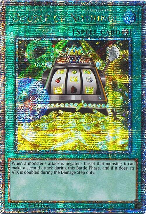 Double or Nothing! [RA04-EN156] Quarter Century Secret Rare | Cracking-Singles