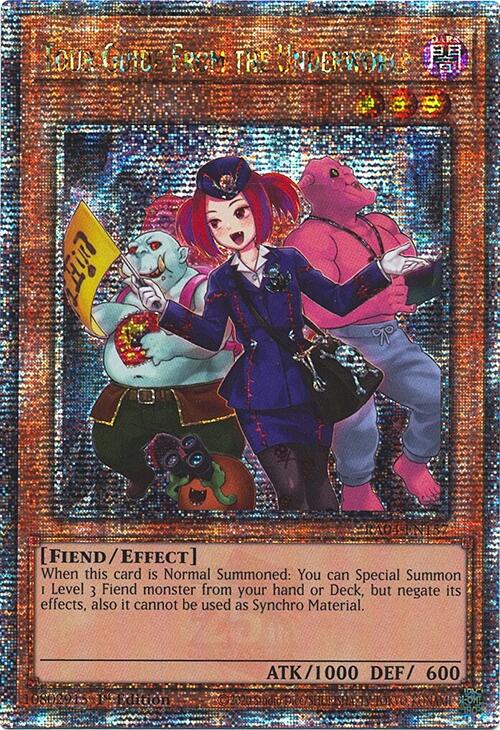 Tour Guide from the Underworld (Alternate Art) [RA04-EN157] Quarter Century Secret Rare | Cracking-Singles