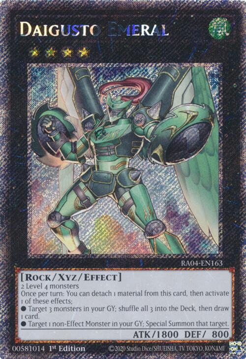 Daigusto Emeral [RA04-EN163] Platinum Secret Rare | Cracking-Singles